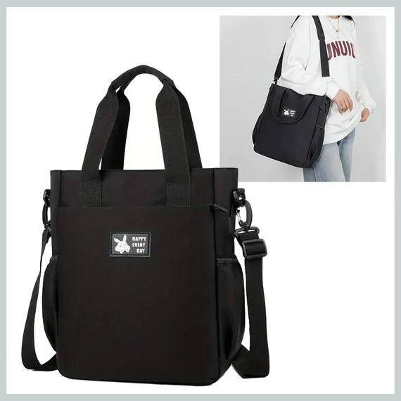Borsa/Zaino 2 in 1 “Happy Every Day” – Nero – RQ195736-f
