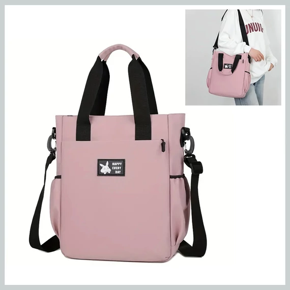 Borsa/Zaino 2 in 1 “Happy Every Day” – Rosa – RQ195736-r