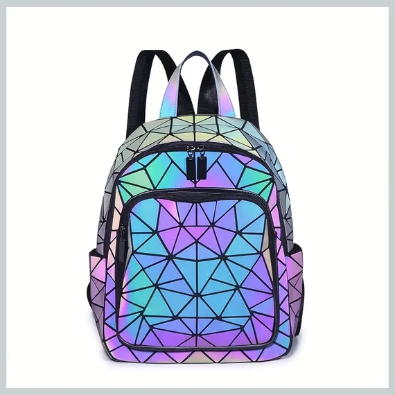 Zaino Olografico con Motivo Geometrico – YH1894448-A