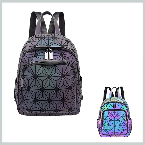 Zaino Olografico con Motivo Geometrico – YH1894448-C
