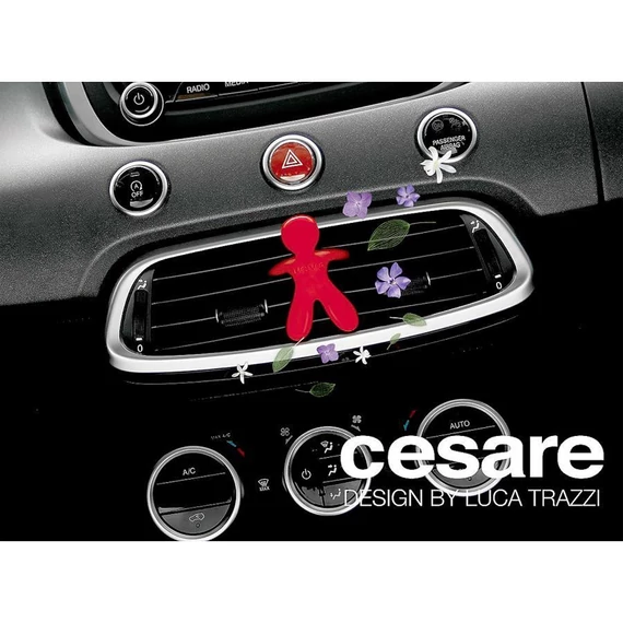 Cesare profumatore per auto – da fissare alla griglia di aerazione, figura rossa JCESBS06