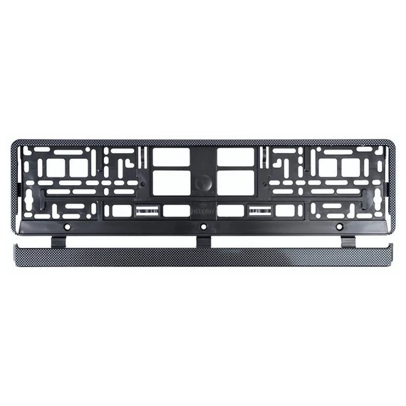 Portatarga – nero/grigio (effetto carbonio) 91567