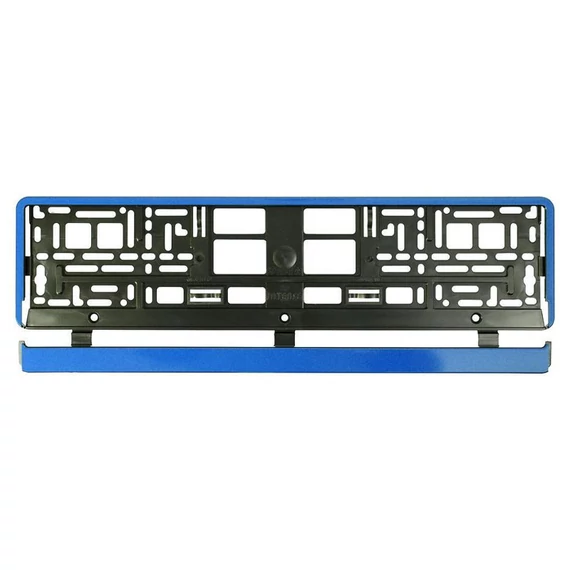 Portatarga – base nera con striscia blu 91569