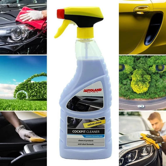 Autoland Velvet Shine – Spray cura cruscotto effetto vellutato 750 ml am01205