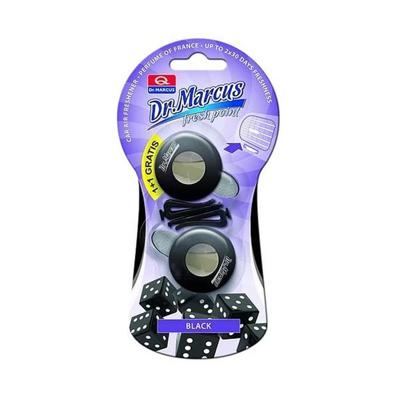 Profumatore per auto – FRESH POINT 1+1 Black amDM534