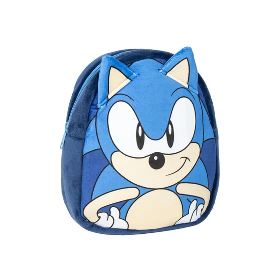 Zaino peluche per bambini Sonic blu formato asilo 2100005065