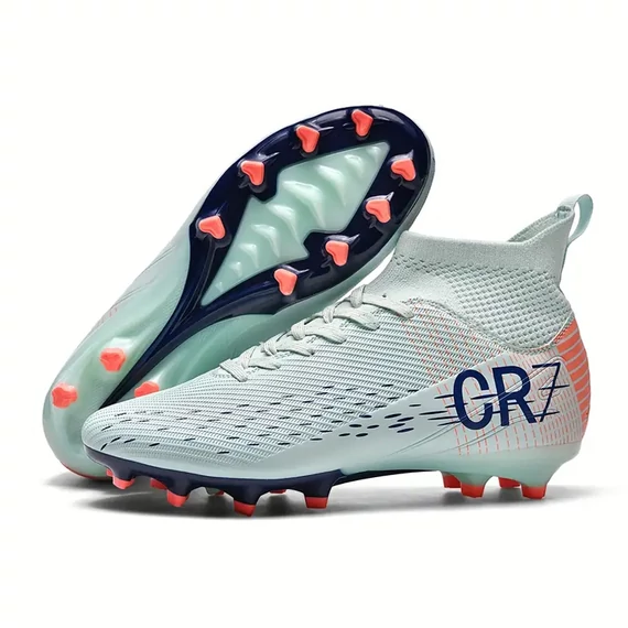 CR7 Scarpe da calcio professionali – con tacchetti antiscivolo AG BIANCO LG1072531