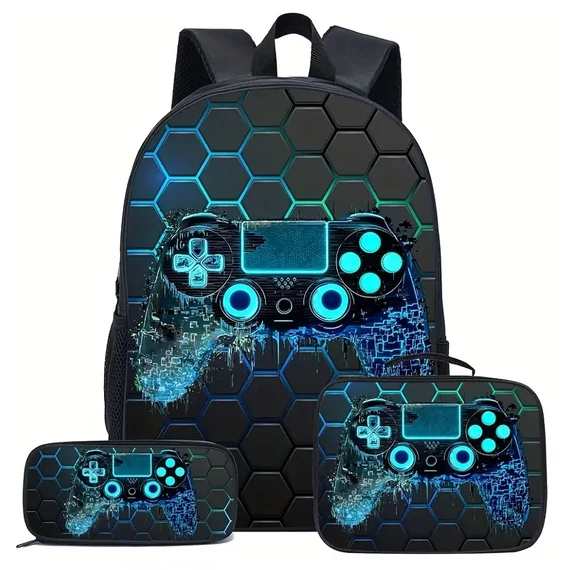 Set zaino 3 pezzi NEON GAMER – PY2218638
