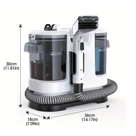 MIUZZY macchina portatile per la pulizia – potenza di aspirazione 13500Pa, design con doppio serbatoio ER5088362