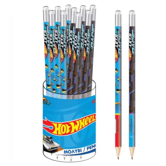 Hot Wheels – Matite HB con gomma, confezione da 10 GIM34930600-10