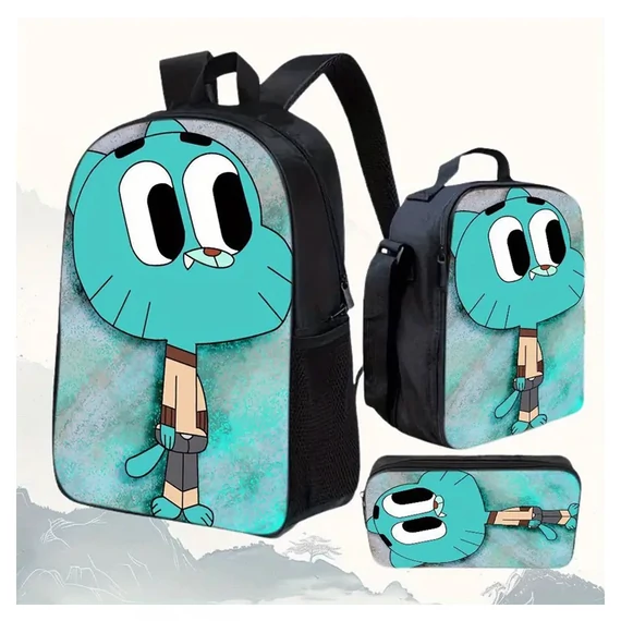 Set zaino 3 pezzi con stampa Gumball – WH2396404