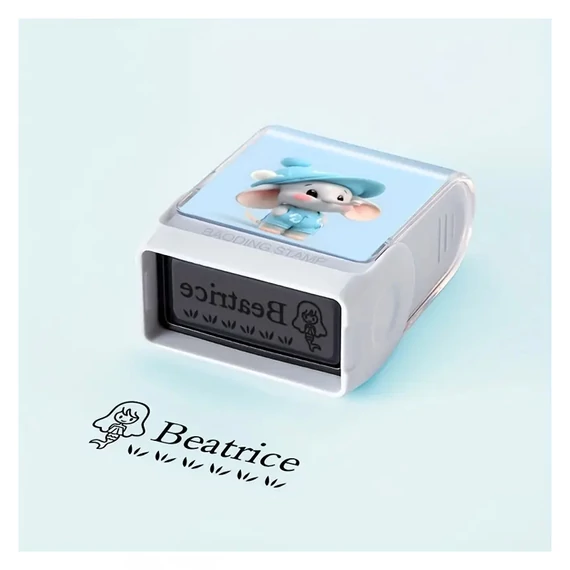 1 timbro personalizzabile con motivo elefantino WX43942