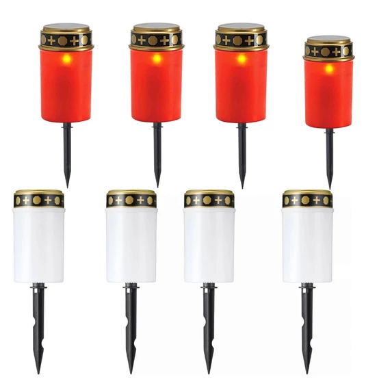 Lampade Solari, 8 Pezzi – Rosse e Bianche – KN3019632-FP