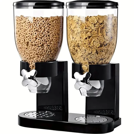 Dispenser Doppio per Cereali e Alimenti Secchi – 2 × 4,5 l – FD205749-2