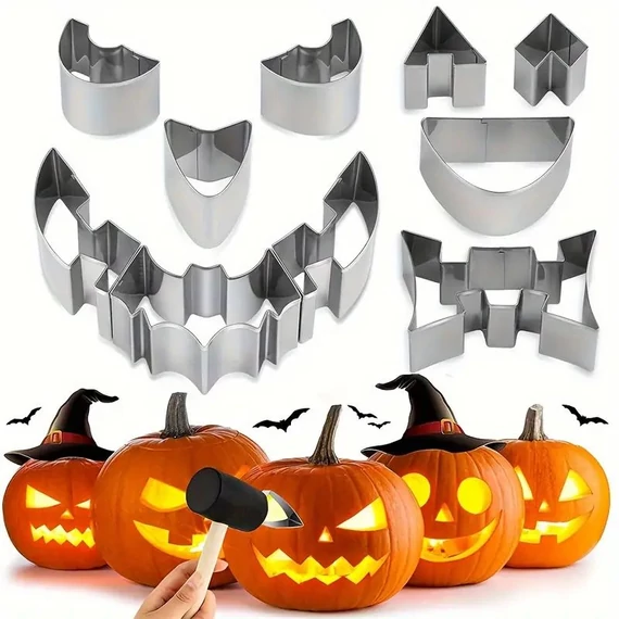 Set per Intaglio Zucche di Halloween – 12 pezzi – NP210514