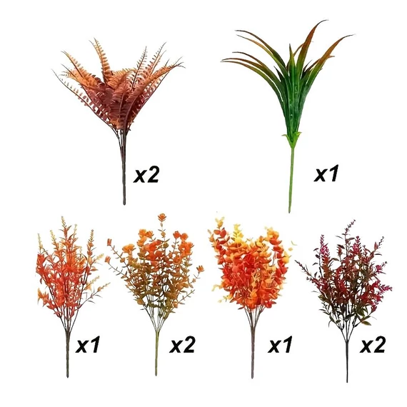 Set di 9 Mazzi di Fiori Artificiali Autunnali – PC246341
