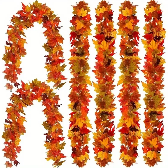 Set di 4 Ghirlande di Foglie Autunnali – VA2880264
