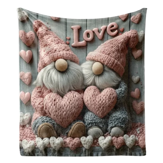 Coperta morbida con motivo gnomo 130 × 150 cm MH815859-2