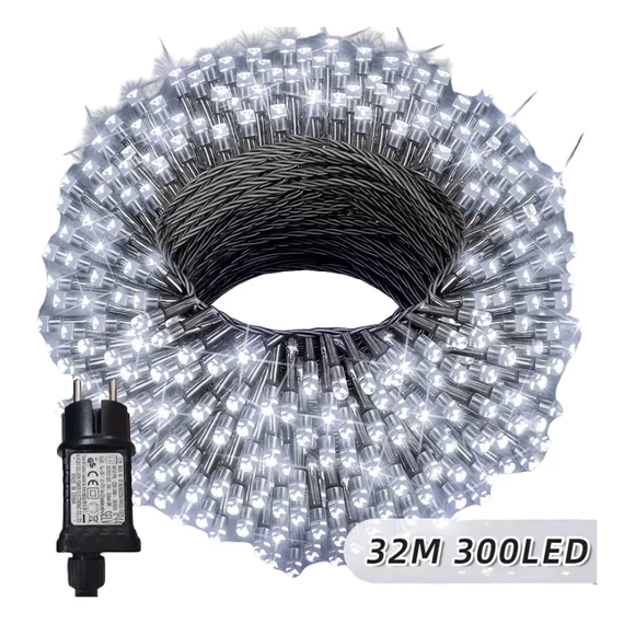 Catena luminosa natalizia a LED – 32 m, 300 LED, bianco freddo QA3709463-4