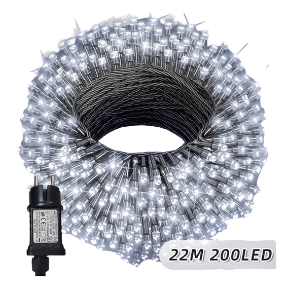 Catena luminosa natalizia a LED – 22 m, 200 LED, bianco freddo QA3709463-5