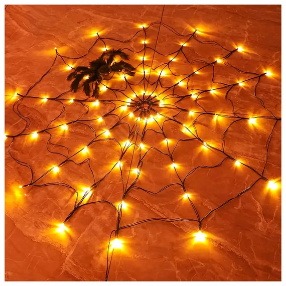 Catena luminosa LED a ragnatela di Halloween FA4137001