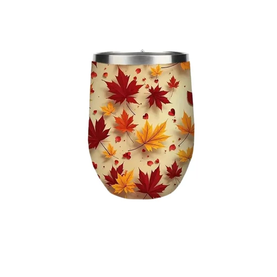 Tazza da viaggio termica con motivo foglia d’acero JQ5855738