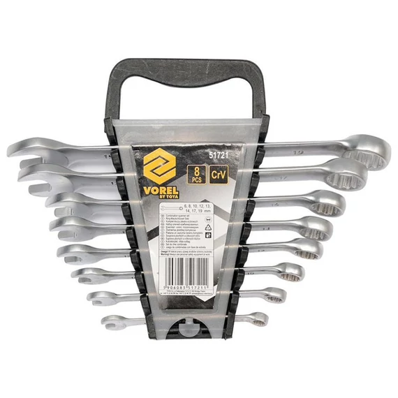 Vorel Set di Chiavi Combinate – 8 pezzi, 6–19 mm TO-51721