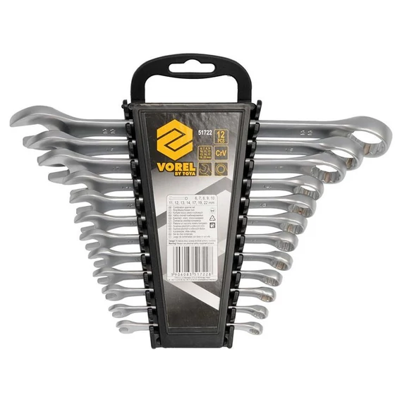Vorel Set di Chiavi Combinate – 12 pezzi, 6–22 mm TO-51722