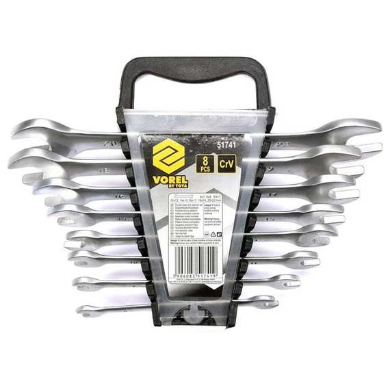 Vorel Set di Chiavi a Forchetta Doppie – 8 pezzi, 6–22 mm TO-51741