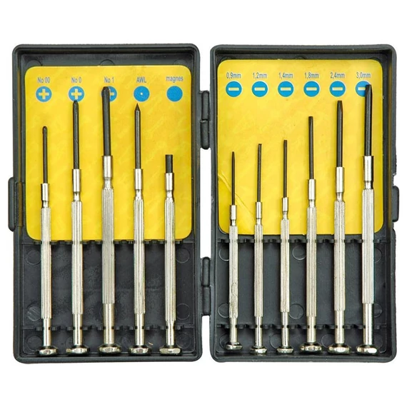 Vorel Set di Cacciaviti di Precisione 11 pezzi TO-64330