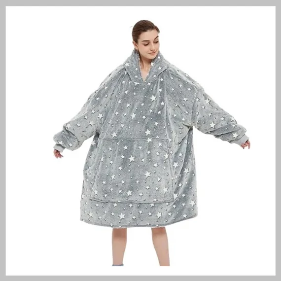 Coperta con cappuccio e stelle 00151