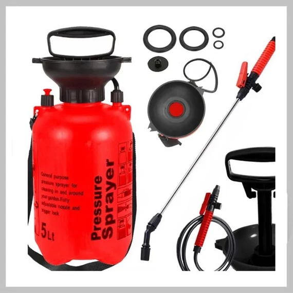 Spruzzatore manuale a pressione, cintura da 5 litri, con lancia lunga – 11427_5L