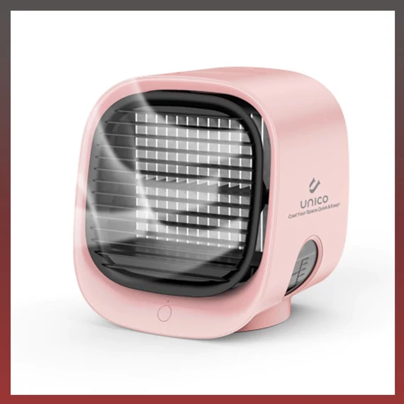 Mini ventilatore portatile per raffreddare l'aria rosa 12578