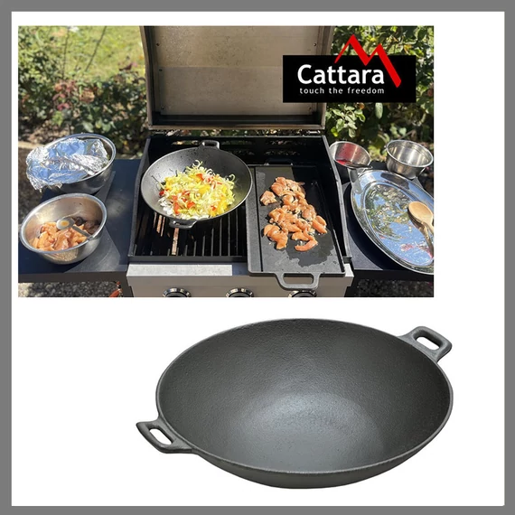 Padella grill, wok in ghisa 31 cm 13069