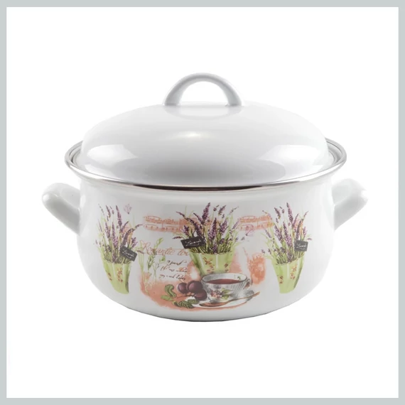 Perfect Home Pirofila smaltata lavanda 18 cm + coperchio 13467