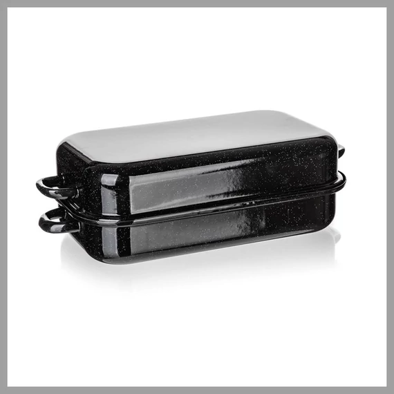BANQUET CULINARIA Casseruola smaltata quadrata nera da 35 cm, 2 pezzi 13705053
