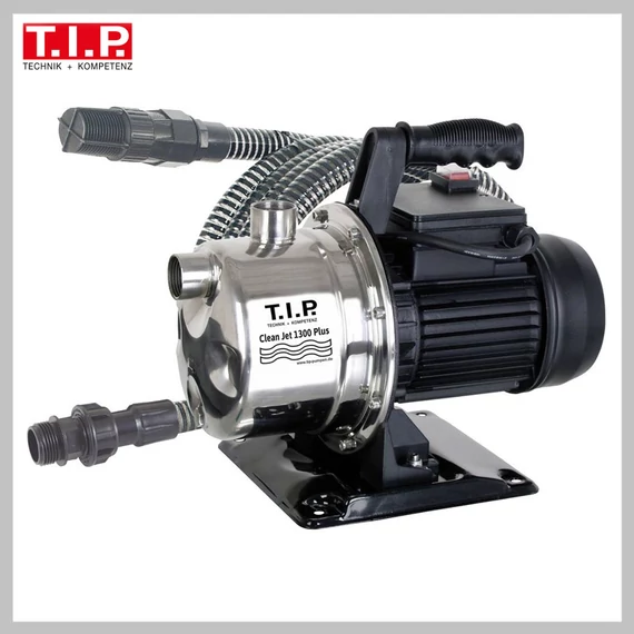 Pompa da giardino T.I.P. Clean Jet 1300 Plus – 1200 W, 4400 l/h, acciaio inox
