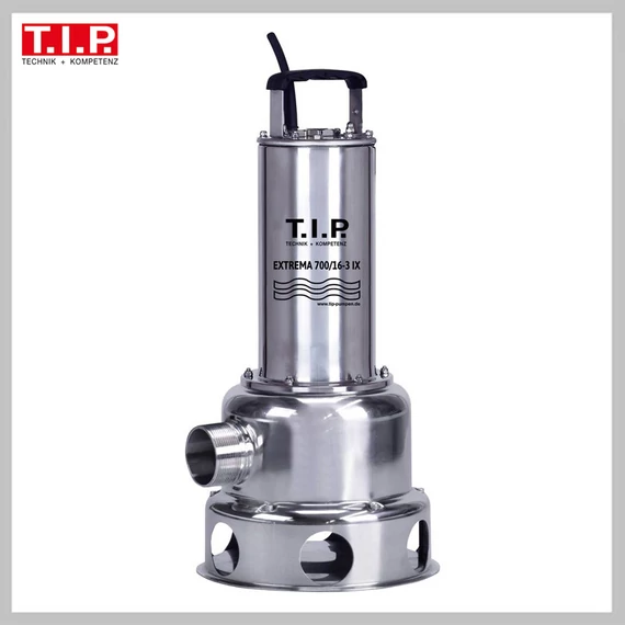 Pompa sommersa per acque reflue T.I.P. EXTREMA 700/16-3 IX – 400 V / 2500 W, 42.000 l/h