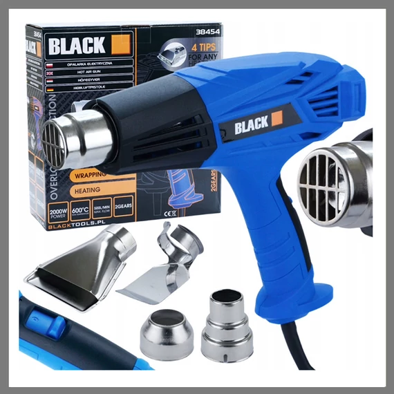 Sverniciatore termico BLACK 2000W 600°C – Modello 38454