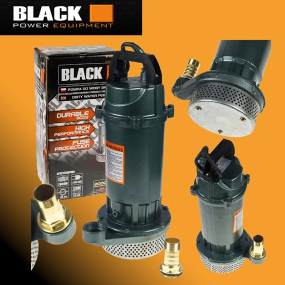 Pompa per acque nere inquinate 2000W, 12000 L/H 48007-N