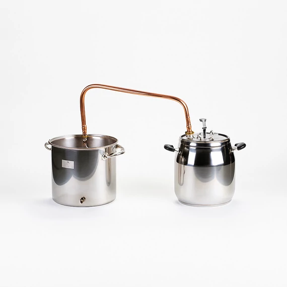Alambicco in rame e acciaio inox - 17 litri (modello 48026)