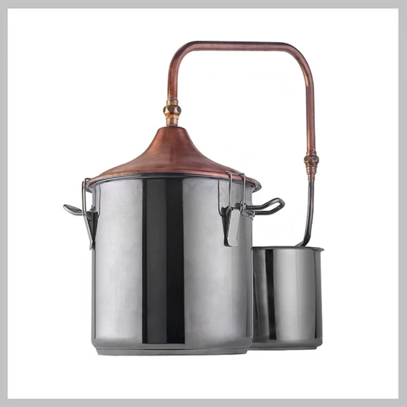 Alambicco in rame e acciaio inox - 50 litri (modello 48040)