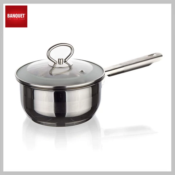BANQUET Pentola in acciaio inox con manico MATTE New Line 1,5 L 48ES0505SP16-A
