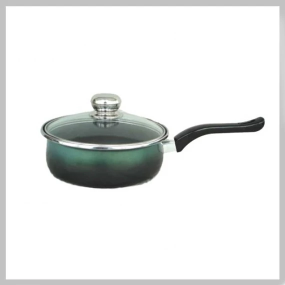 Friggitrice Platinum con manico in teflon + coperchio in vetro 24 cm 2,5 litri - verde 5991554601315