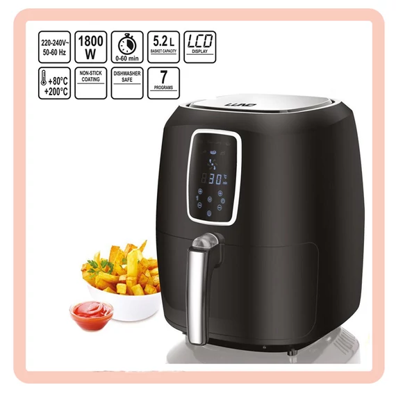 Friggitrice Lund senza olio 1800W 5,2L 67574