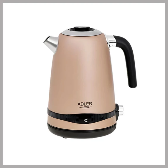 Teiera Adler con display LCD e controllo della temperatura, 1,7L AD1295