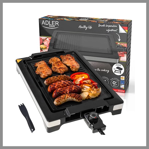 Griglia elettrica da tavolo, 3000 W AD6614
