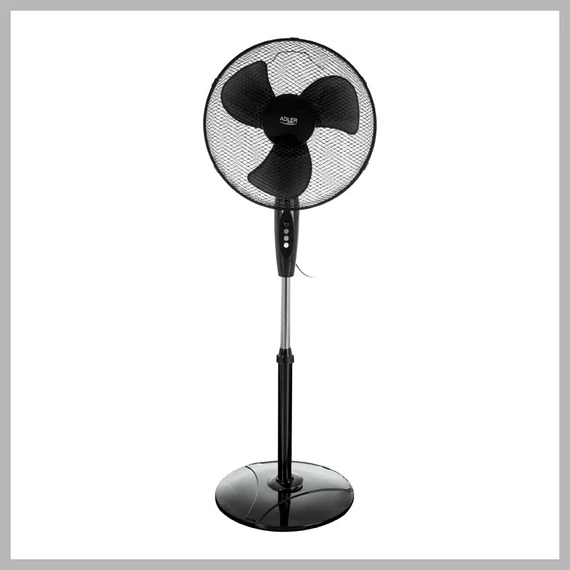 Ventilatore a piantana Adler - 40 cm, 90 W, nero - AD7323b