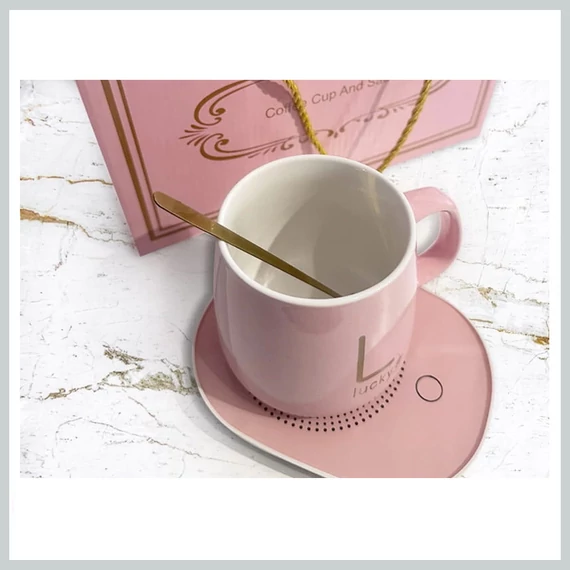 Set scalda caffè e tè rosa ADG.G911