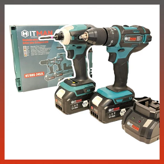 Hitman BBS-2452L 2 pezzi avvitatore a batteria e avvitatore ad impulsi